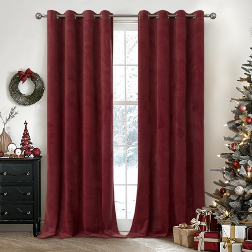 Velvet curtains inch - 84, length