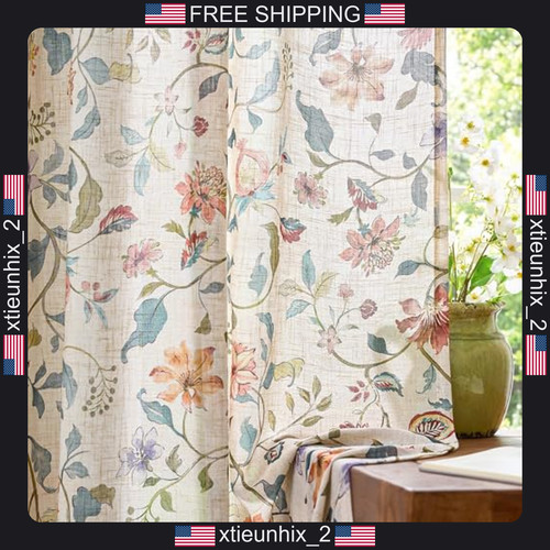 Linen curtains panels 50x84 - curtains,