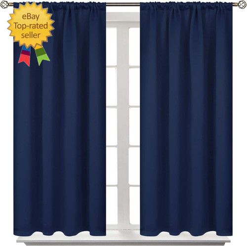 Short blackout curtains - short,