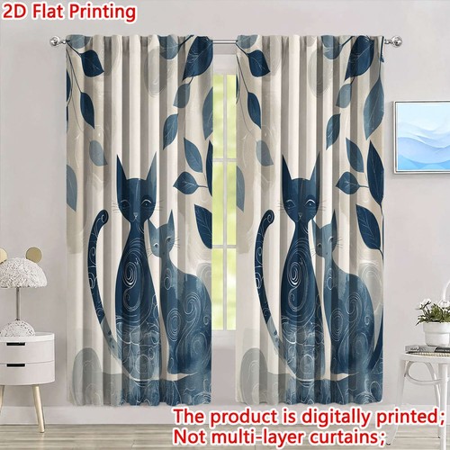 Panels blackout drapes blue - 2,