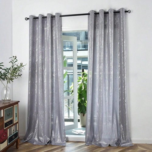 Panel silver grey - grey, shimmer
