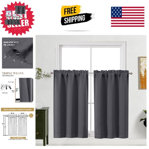 Thermal insulated grey drapes - thermal,