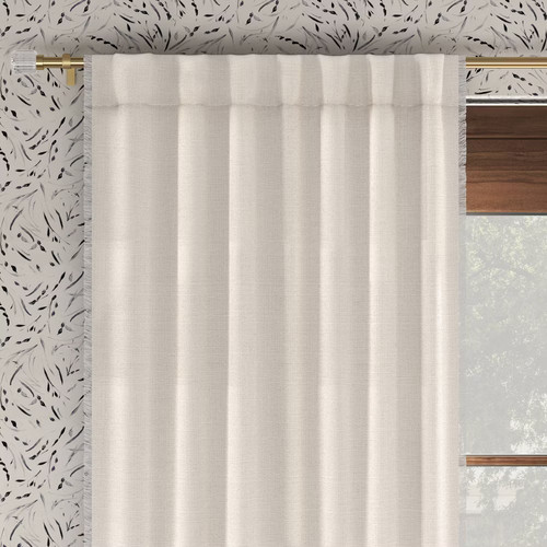 Blackout slub weave raw edge - slub,