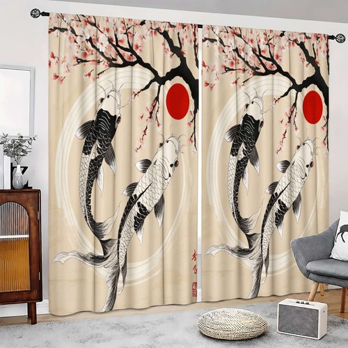 2pcs koi fish - 2pcs, blossom