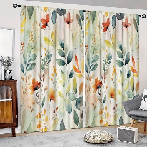 Watercolor floral leaves - floral,
