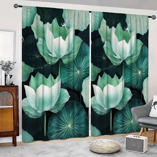 2pcs green lotus flower - lotus,