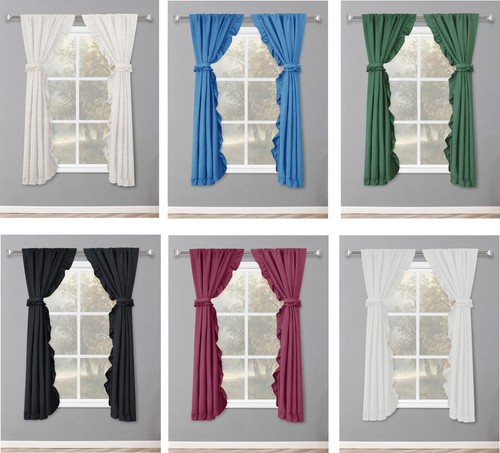Linen window curtain - linen, panel